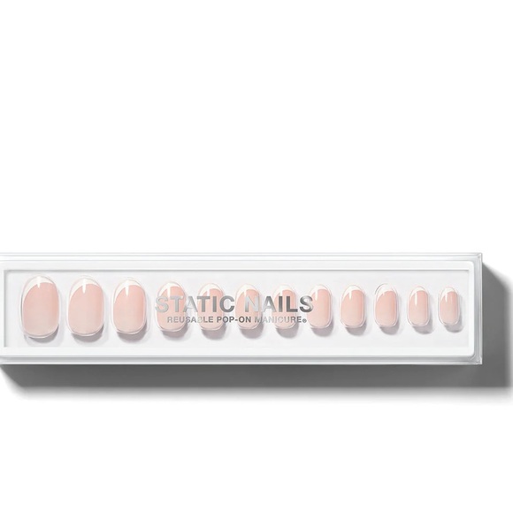 Static nails Other - NWT Static nails reuseable pop-on manicure in curved French round.